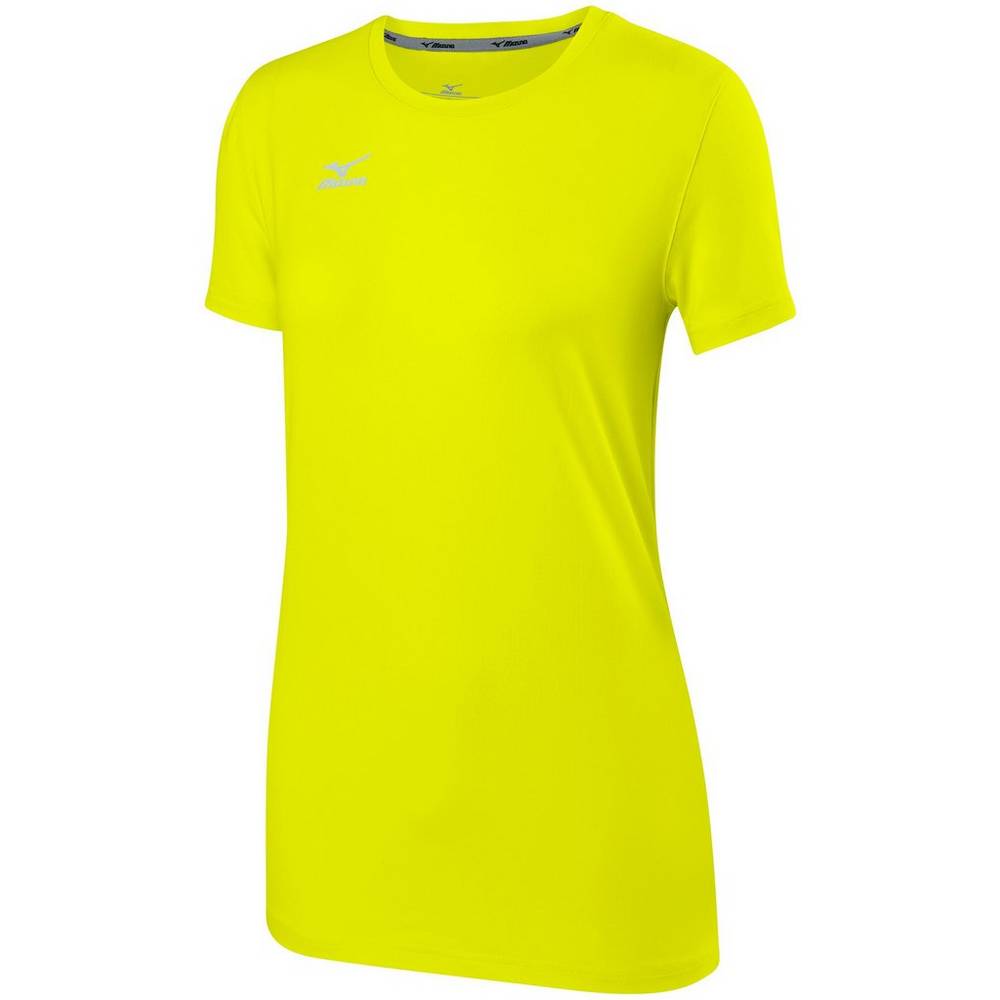 Camisetas Mizuno Attack 2.0 Mujer Limón Comprar TUHS-01247